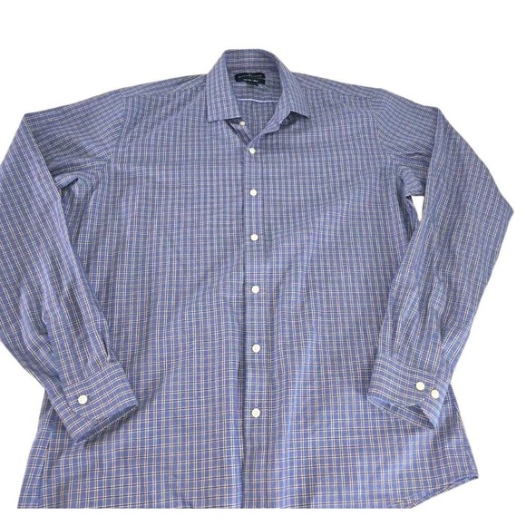 Other - Buttoned Down Brand Mens Button Down Shirt Size 37 Slim Long Sleeve Plaid Cotton